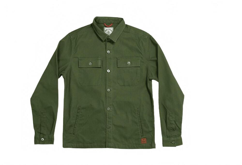 NEW IRON & RESIN men's lassen shirt in army